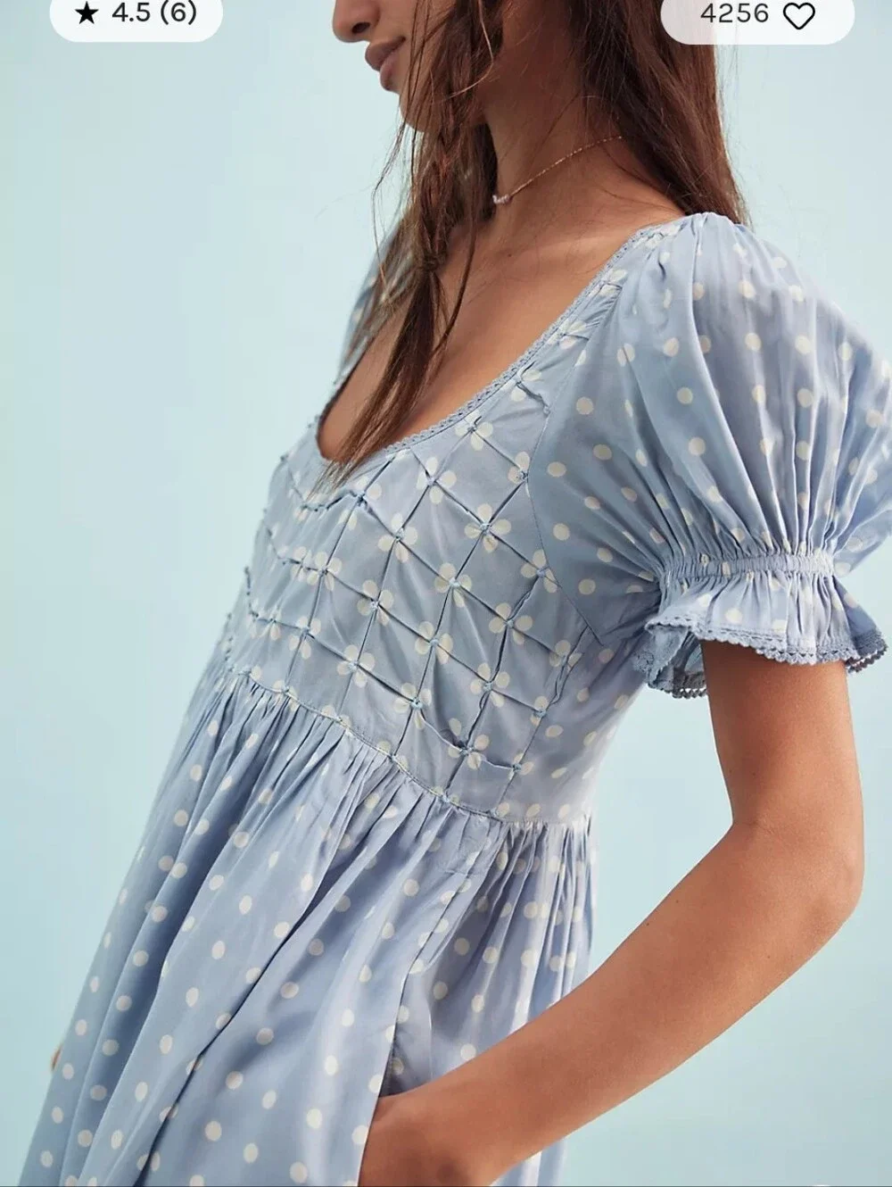 Free People Daisy Dots Mini Dress